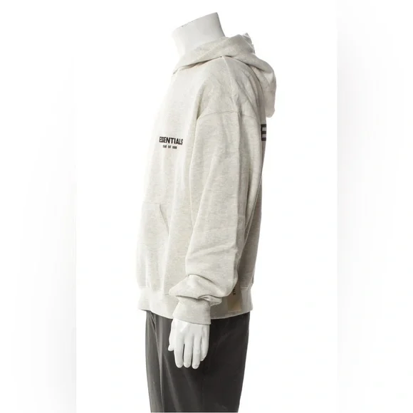 ESSENTIALS FEAR OG GOD LIGHT OATMEAL PULLOVER HOODIE - Picture 5 of 10